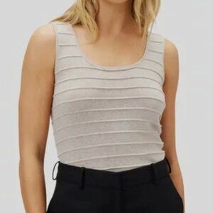 Amour Vert Linen Blend Tank - Oatmeal Size M